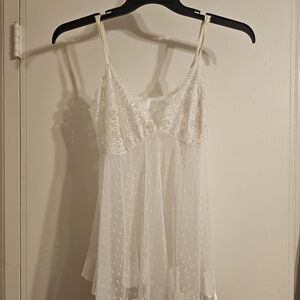 Pure Romance White Lace Babydoll Chemise 2XL NWOT